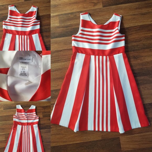 Bonnie Jean Other - Red and White Girls Dress